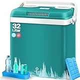 KESSER® Kühlbox Thermobox 32Liter | Thermo-Elektrische Kühlbox | KÜHLT und WÄRMT | 12 & 230V | Thermobox für Auto, Boot & Camping | Mini-Kühlschrank mit ECO & MAX Modus | inkl. Kühlakku