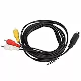 DIN 9 Pin auf Cinch Audio Video Composite Kabel, 3 Cinch Stecker auf 9 Pin DIN Stecker Verlängerungskabel, 9 Pin Stecker auf 3 Cinch Stecker Stereo AV Draht