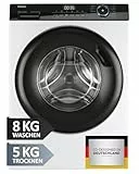 Haier I-PRO SERIE 3 Waschtrockner HWD80-B14939 I Waschmaschine Trockner Kombi mit 8kg Waschen & 5kg Trocknen I Energieklasse A, Kombiklasse D I 1.400 U/Min & leiser Direktantrieb I Waschtrockner Kombi