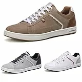 ARRIGO BELLO Sneaker Herren Schuhe Business Freizeitschuhe Leichte Trainers für Walking, Laufen, Sport Größe 41-46 (M_Braun, 46)