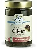 MANI Kalamata Oliven in Olivenöl, bio, NL Fair 6 x 280 g