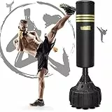 Dripex 165cm Freistehender Boxsack Standboxsäcke, MMA Boxpartner Boxing Trainer Heavy Duty Punchingsäcke Boxsack mit 19 Saugnäpfen