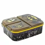 Stor Batman | Kinder 3-Fach-Sandwich-Box - Kinder-Lunch-Box - Snack-Halter -