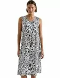 Cecil Midikleid mit V-Neck und Zebraprint