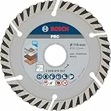 Bosch Accessories Professional Diamanttrennscheibe Standard for Universal (Beton und Mauerwerk, 115 x 22,23 mm, Zubehör Winkelschleifer)