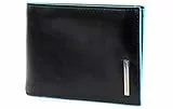 Piquadro Blue Square Münzbörse, 0.43 liters, Blau (Blu Notte)