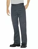 Dickies Herren Arbeitshose mit Doppelknie, lockere Passform, Twill Hose, Schwarz (Charbon De Bois), 42W / 30L