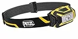 PETZL ARIA 1, Kompakte, langlebige, wasserdichte Stirnlampe, 350 Lumen, Gelb/Schwarz