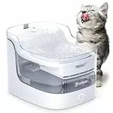 PETGUGU Trinkbrunnen für Katzen & Hunde, 2L Katzenbrunnen mit ultraleiser Pumpe