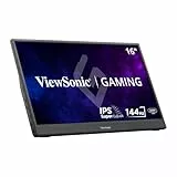 ViewSonic VX1654 40,6 cm (16 Zoll) tragbarer Gaming-Monitor (1920 x 1080), 144 Hz, 6,5 ms, SuperClear® IPS, Mini-HDMI, 2 USB Typ C, Lautsprecher