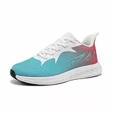Jawixu Hallenschuhe Herren Turnschuhe Damen Laufschuhe Sportschuhe Sneaker Rosa Blau 40EU