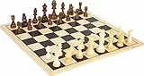 small foot Schach und Dame XL aus Holz, für 2 Spieler, 2 Gesellschaftsspiele, extra groß, ab 6 Jahren, 11784