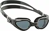 CRESSI Right Goggles Black/Smoked Lens - Schwimmbrille Erwachsene für Schwimmen, Pool und Wassersport, Anti-Fog 100% Anti UV, Schwarz/Schwarz - Geräucherte Gläsern, Einheitsgröße