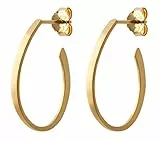 Pernille Corydon Creolen Gold Berlin Serie - 25mm - Damen Ohrringe aus Sterling Silber 18k vergoldet - E109g