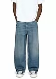 Burocs Skater Fit Jeans Teal Blue Jeans Herren 5 Pocket Style Mit YKK Reißverschluss 100% Baumwolle, Farbe:Teal Blue, Hosengröße:W30 L32