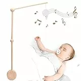 Let's Make Holz Halterung mit Spieluhr, Baby Musical Krippe Mobile Bett Handgefertigt - Befestigung aus Holz, Crib Dekor (Musikbox)