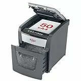 Rexel Optimum AutoFeed+ 50X Automatischer Aktenvernichter, 50 Blatt automatisch, Sicherheitsstufe P4, Partikelschnitt, für Zuhause / Home Office, 20 Liter Abfallbehälter, 2020050XEU