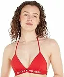 Tommy Hilfiger Damen Bikini Oberteil Triangel Gepolstert, Rot (Primary Red), S