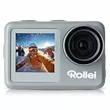 Rollei Action-Cam 9s Plus I 4K 60fps Unterwasserkamera mit Selfie-Display, Bildstabilisierung, Zeitraffer, Slow-Motion, Loop Funktion I Wasserdicht bis 10m, 65,5 x 43,8 x 26,5 mm
