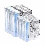 Amazon Basics Reiseaufbewahrungsbeutel zum Einrollen, 12 stück (6 kleine und 6 mittlere), Reißverschluss, Transparent