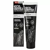 Ecodenta Aktivkohle Zahnpasta Ohne Fluorid I Schwarze Kohle Zahncreme Zahnaufhellung I Black Activated Charcoal Teeth Whitening Toothpaste 100ml