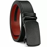 YOORAN Gürtel Herren, Automatik Ledergürtel ohne Löcher für Herren Business Anzug,Breit 35mm, Größe Angepasst