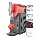 MEDION Slush Maschine (2,6 Liter Slush-Eis Kapazität, 1,9 Liter Fassungsvermögen, Slush Ice Maker für Getränke, 5 Getränkemodi, 30-60 Minuten Zubereitungszeit, Kompressor, Slush Eis Maschine, MD12090)
