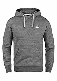 Blend BHHenner Herren Kapuzenpullover Hoodie Pullover mit Kapuze Kordel Kängurutasche Baumwollmischung Regular fit, Größe:L, Farbe:Pewter Mix (70817)