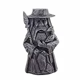 HELEVIA Odin Thors Harz-Wikinger-Statue, Harz-Speerkämpfer-Skulptur, Nordische Kriegerfigur, Kunsthandwerk-Ornamente, für Zuhause, Outdoor, Gartendekoration (Audding - Langwaffe)