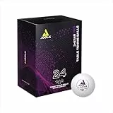 JOOLA Tischtennisbälle 3-Star PRO 40+mm Durchmesser, 3-Stern Premium Tischtennis Bälle Indoor und Outdoor Kompatibel, Weiß, 24 Stück