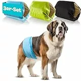 HUND IST KÖNIG Hundewindeln für Rüden [3 STK] Saugstarke Hundewindeln Rüde | Bequeme Hunde Windeln bei Inkontinenz Hund - Umweltfreundliche Rüdenwindel waschbar | Hundewindel leicht zu reinigen
