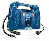 Scheppach Kompressor Airforce 5 mit digitaler Anzeige | 12V / 230V Anschluss für KFZ/Auto | tragbarer Kofferkompressor | 8bar Arbeitsdruck | 150W | Ansaugleistung 36,5 l/min | inkl. Zubehör