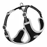 ThinkPet No-Pull Hundegeschirr, Atmungsaktiv Brustgeschirr für Kleine Mittlere Große Hunde, Einstellbar Weich Laufgeschirre Sicher Kontrolle Gepolstert Reflektierendes Sicherheitsgeschirr
