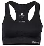 STARK SOUL Sport BH - herausnehmbare Cups, Medium Support | Schwarz, Größe L