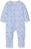 Sanetta Baby-Jungen Overall Schlafstrampler, Blau (Oxford Mel 50252.0), 68
