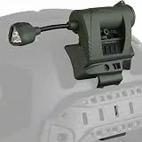 Gunyoo Taktische Helmlampen 4 Modi Grün/Rot/Weiß/IR LED Aufgabenlampe mit Helmlampenhalterung Biegbare Überlebenssignallampen für Outdoor-Jagd Airsoft Schnelle Helmlampen (Grün)