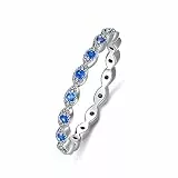 SLIACETE 925 Sterling Silber Nazar Ring für Damen (8)