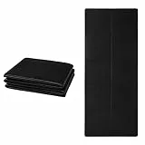 Good Nite Klappbare Yogamatte Rutschfest Tragbare Fitnessmatte Faltbar Leicht Gymnastikmatte Pilates Sport Reiseyogamatte 183 x 61 x 0.6 cm (Schwarz)