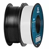 Geeetech PLA Filament 1,75 mm, 3D Drucker PLA Filament,1 kg pro Spule, 2 Spulen, Weiß-schwarz