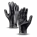 doorslay Fahrradhandschuhe, Touchscreen Handschuhe, Herren Damen Sporthandschuhe, wasserdichte Laufhandschuhe, Warme Winddichte Winterhandschuhe, Thermohandschuhe für Fahren, Radfahren