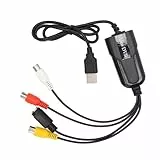 KIMISS VHS Zur Digitalen Konverterkarte - USB Video -Gerät für HI8, Videorecorder, DVD, Ideal für die Archivierungserinnerungen
