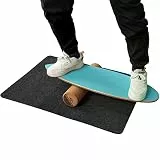 FANTASK Holz Balance Board, Balancebrett, Balance Trainer Trickboard für zuhause, inkl. Korkrolle, Balance-board aus 8 hochwertigen Holzschichten gepresst, Blau