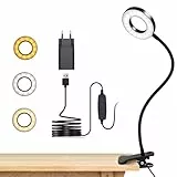 dowowdo Leselampe Bett Dimmbar, Schreibtischlampe mit 360°-Flexarm, 3 Modi und 10 Helligkeitsstufen, USB-Stromversorgung für Bett, Büro, Schule