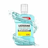 LISTERINE Cool Mint Mild 1000ml, antibakterielle Mundspülung ohne Alkohol mit mildem Geschmack, für ein langanhaltendes Frischegefühl, Mundwasser