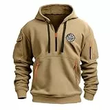 Herren Hoodie mit Reißverschluss, Weihnachts Winter Sport Gym Dicker Fashion Herren Kapuzenpullover Modische Basic für Übergröße Übergrößen Baumwolle Warm Dünne Zipper Mens Sweatshirts, 3XL