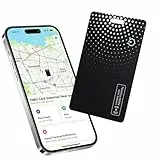 Air Smart Tag Card Funktioniert mit Apple Find My, Wiederaufladbarer Wallet Tracker (nur iOS), Dünne Geldbörsen Tracker Karte IP68 Wasserdicht, Air Tag Karte für Reisekoffer/Geldbeutel/Koffer