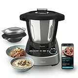 Cecotec Smarte Küchenmaschine Mambo 11090 Daily. 37 Funktionen, WLAN App-Steuerung, 3,3 Liter Edelstahlkrug, MamboMix Knetlöffel, integrierte Waage, 10 Heizstufen, OneClick System, Speed Zero Modus