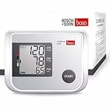 boso medicus vital Vollautomatisches Oberarm-Blutdruckmessgerät mit großem Display und Arrhythmie-Erkennung Inkl. Blutdruckmanschette (22-42cm) Transparent