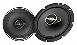 Pioneer TS-A1671F 16,5 cm 3-Weg-Koaxial-Lautsprecher Set mit 2 Lautsprechern (je 320 W max., 70 W Sinus), kraftvoller Klang, hoher Wirkungsgrad, 48 mm Einbautiefe, 144 mm Einbauausschnitt, mit Gitter