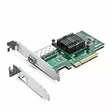 10Gtek 10GbE PCIE Netzwerkkarte für Intel X520-DA1, Intel 82599EN Controller, Single SFP+ Ports, 10Gbit PCI Express x8 LAN Adapter, 10Gb NIC für Windows Server/Linux/VMware